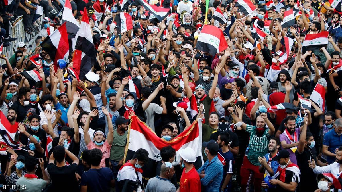 العراقيون يشاركون في أكبر احتجاج بالبلاد منذ 16 عاما