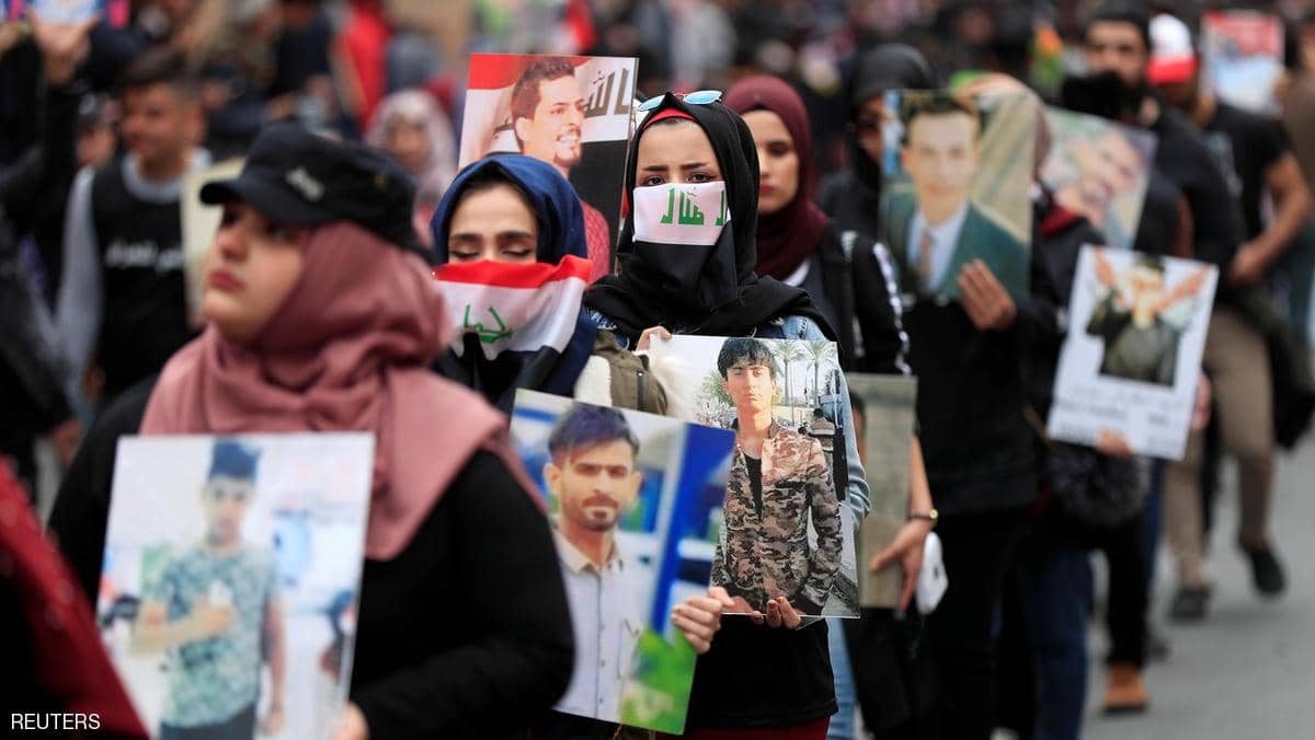 صدامات بين المتظاهرين وقوات الأمن العراقية في بغداد