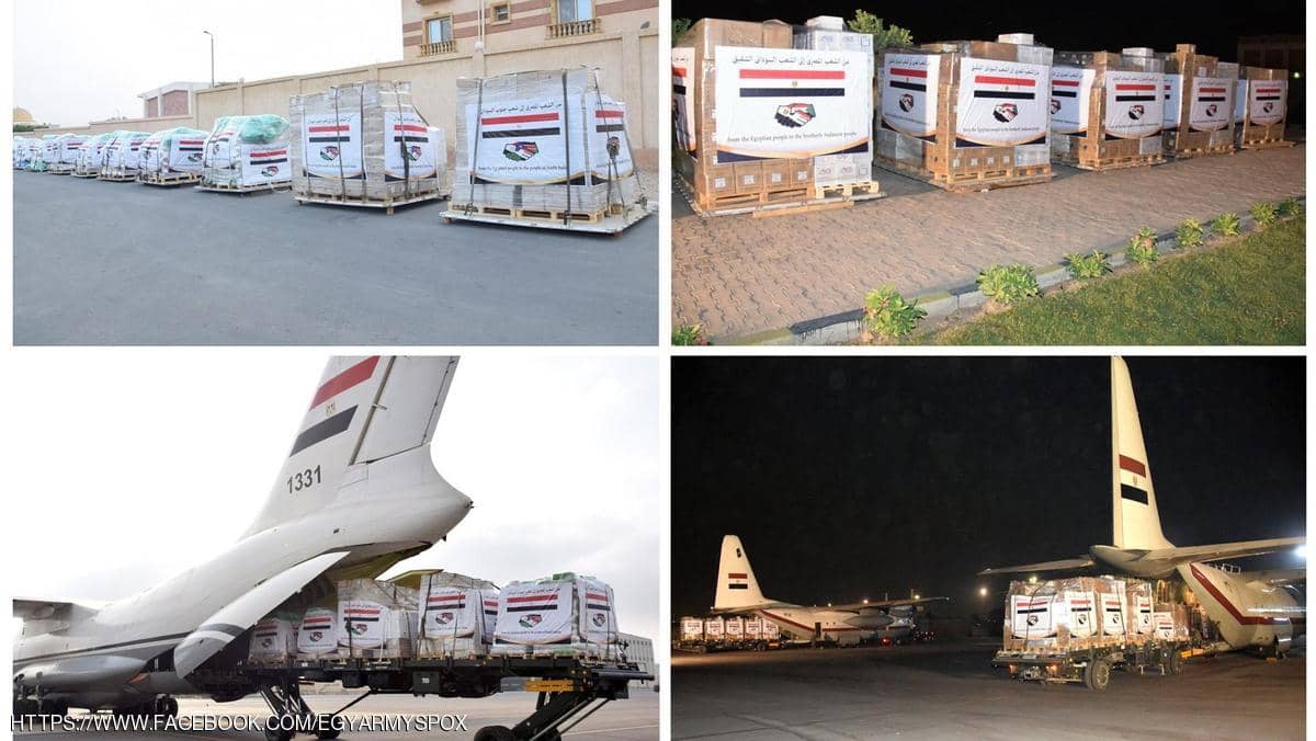 فيديو.. مصر تدشن جسرا جويا لإغاثة متضرري السيول في السودان