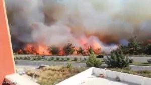 فيديو.. حرائق ضخمة تندلع جنوبي تركيا