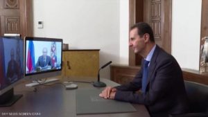 قمة افتراضية بين بوتن والأسد