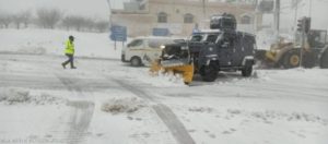 الثلوج تعطل الدوام الرسمي في الأردن