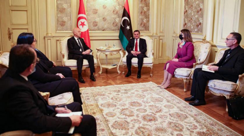 الرئيس التونسي يدعو من ليبيا إلى «إحياء» اتحاد المغرب العربي