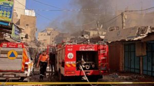 قتيل و10 مصابون في انفجار غامض وسط غزة