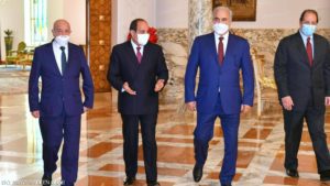 السيسي يستقبل حفتر وصالح.. ويؤكد استمرار دعم ليبيا
