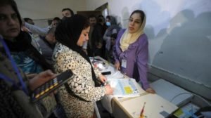 العراق نسبة المشاركة في التصويت الخاص بلغت 69%
