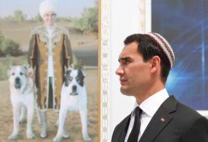 FILE PHOTO: Turkmenistan's Deputy Prime Minister Serdar Berdymukhamedov takes part in celebrations near Ashgabat