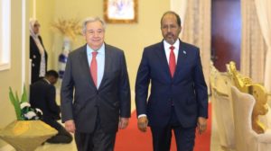 غوتيريش يبحث في مقديشو التحديات التي تواجه الصومال وعلى رأسها الجفاف
