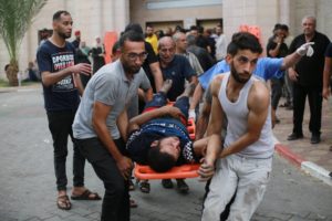 تدفق الجرحى