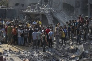 Search operations following airstrikes on Al Falouja, Gaza