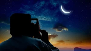 متى يمكن روئية هلال شهر رمضان