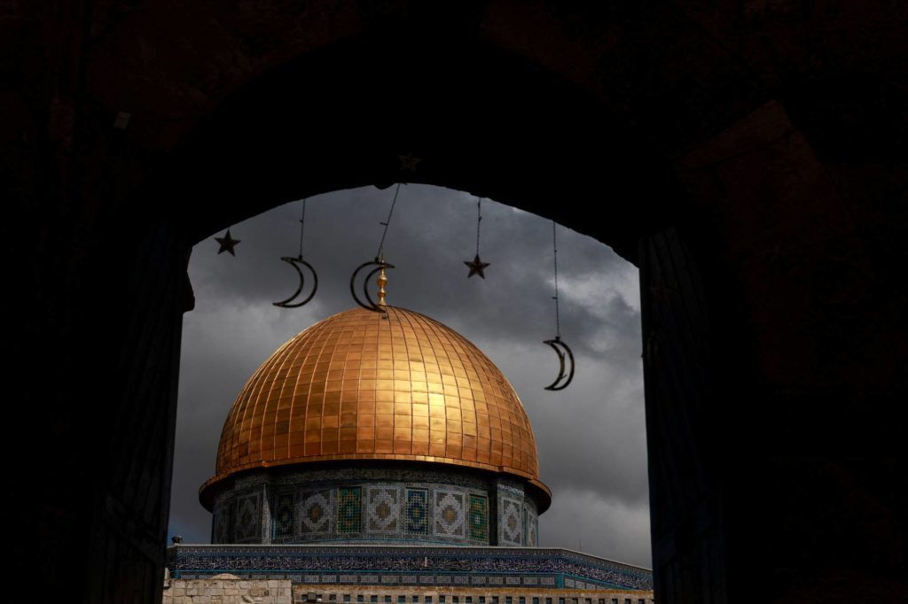 The al-Aqsa compound, also known to Jews as the Temple Mount, amid the ongoing conflict between Israel and the Palestinian group Hamas, in Jerusalem's Old City