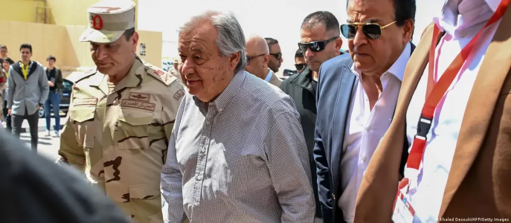 غوتيريش من معبر رفح معاناة الفلسطينيين كابوس لا ينتهي