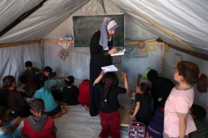 PALESTINIAN-ISRAEL-CONFLICT-EDUCATION-CHILDREN