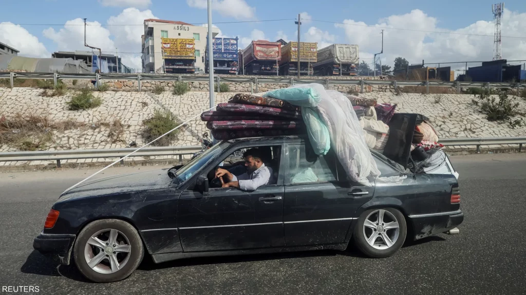 لبنان.. عدد هائل من الأشخاص عبروا إلى سوريا هربا من الحرب