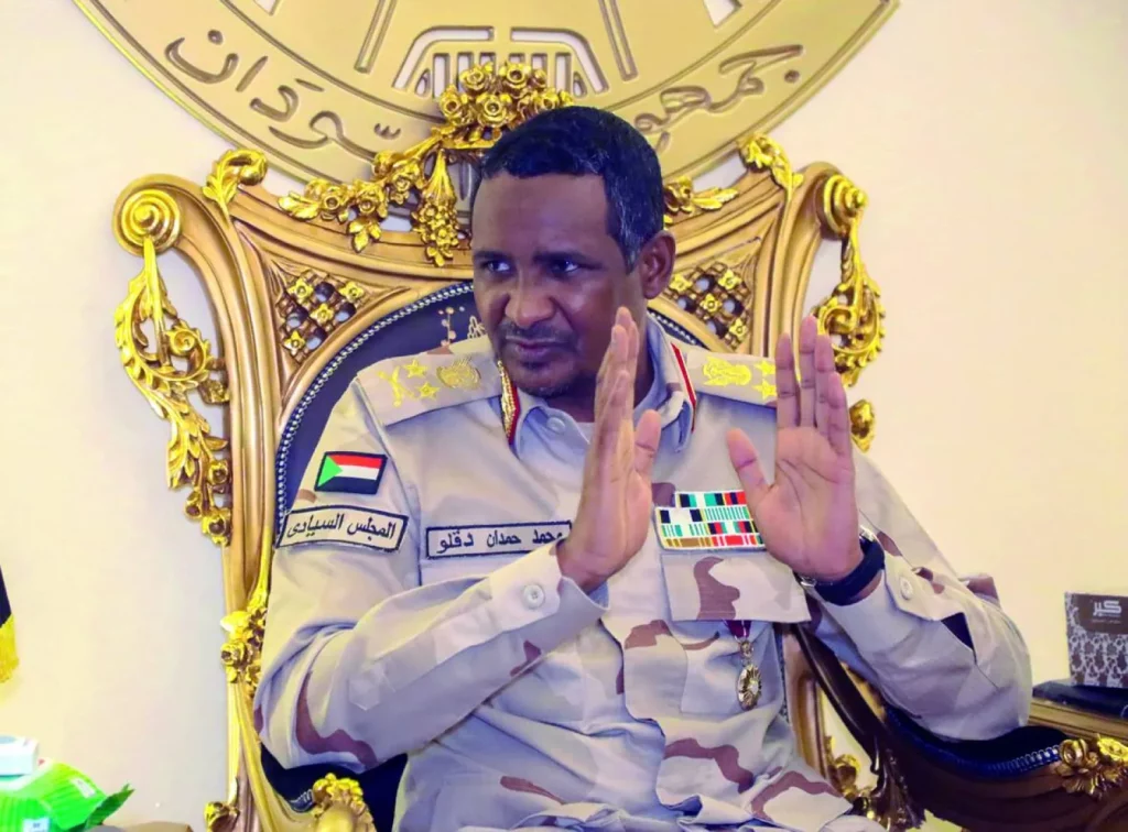 تحالف «تأسيس» يرشح حميدتي لقيادة «المجلس الرئاسي» في «الحكومة الموازية»