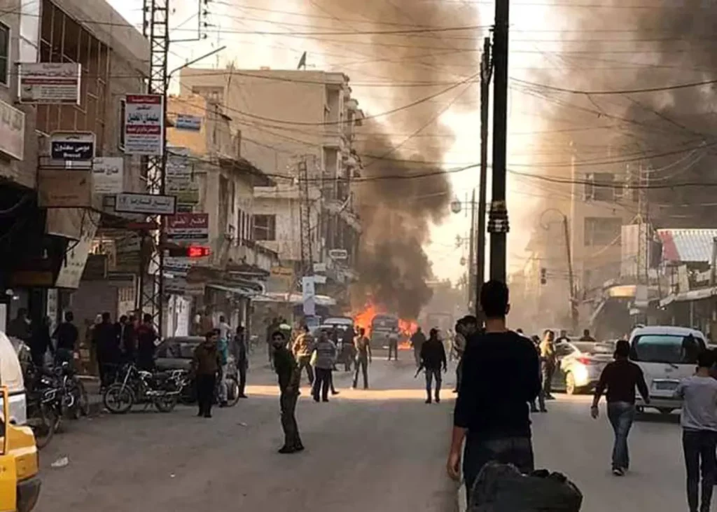 انفجاران يهزان مدينة القامشلي بريف الحسكة في شمال شرق سوريا